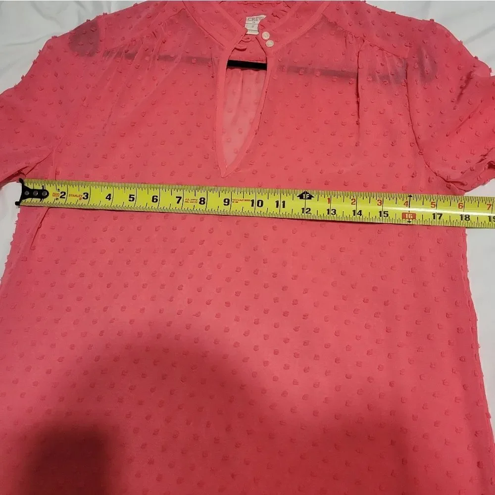 J. Crew Dots Rose/Pink Long Sleeves Sz 2